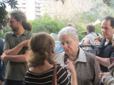 foto a Rita Borsellino scattata dai ragazzi della III E durante il viaggio in Sicilia